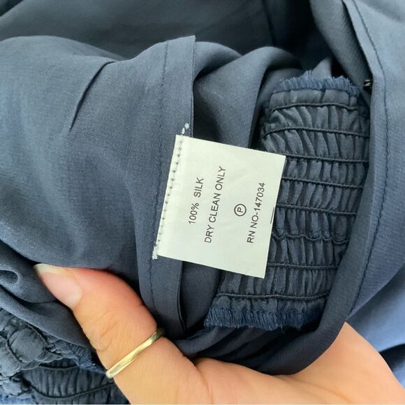 Sea Lily Miami Pia Power Black 100% Silk Wide Leg Jumpsuit Size M - Picture 13 of 13